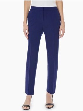 Kasper Women's Straight-Leg Trousers in Deep Blue